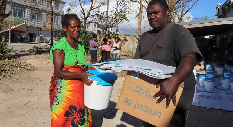 Vanuatu emergency UN supports aid effort after cyclones earthquake