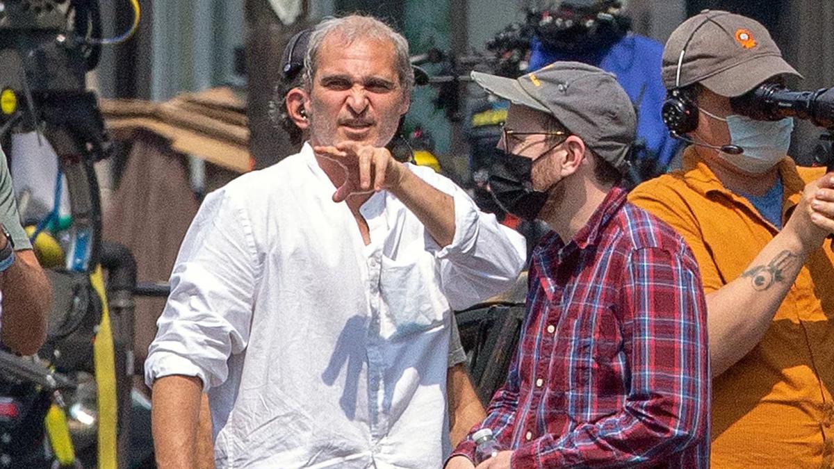 Joaquin Phoenix with director Ari Aster